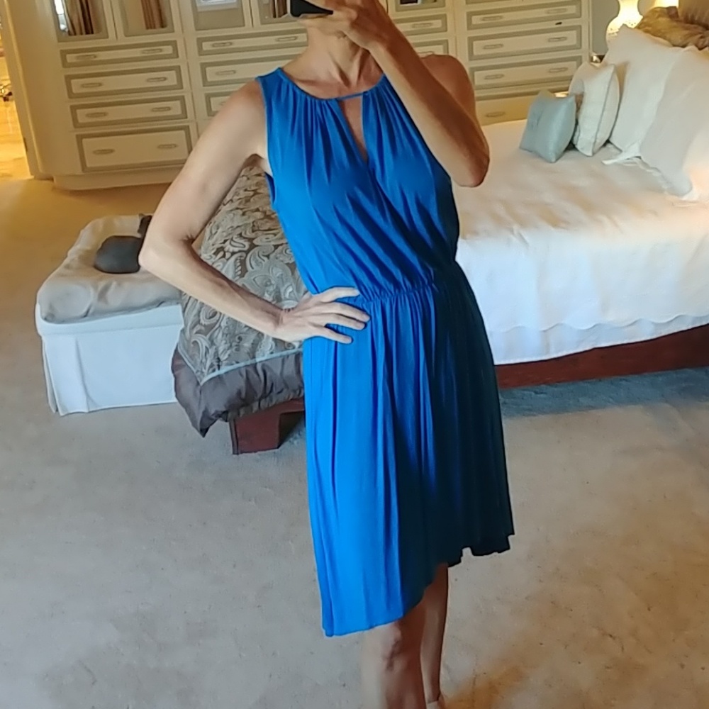Bright blue Summer dress - Picture 1 of 5